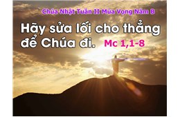 Chúa nhật II Mùa Vọng B  ( Mc 3,1-3 ) năm 2020