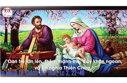 Lễ Thánh Gia Thất B ( Lc 2, 22-40 ) năm 2020